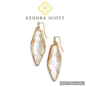 Kendra Scott Bexley Mother-of-Pearl Statement Drop Earrings, Ivory